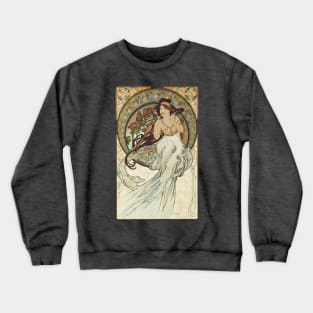 Mucha series The Arts:  Music Crewneck Sweatshirt